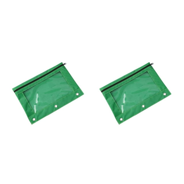 Youkk Pochette Durable avec Fermeture Éclair pour Ranger et Transporter des Dossiers Importants, Vert 2Set