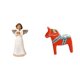 thumbnail image 1 of Figura de resina de ángel,Estatua de ángel Figura Decoración del hogar Estante de interior,Figura de escritorio,Estatuas artesanales tradicionales suecas,Figura creativa del caballo, 1 of 8