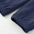 thumbnail image 7 of Cethrio Kids Boys Cargo Pants, Cotton Elastic Waist Lightweight Sweatpants Navy Size 8-9 T, 7 of 7