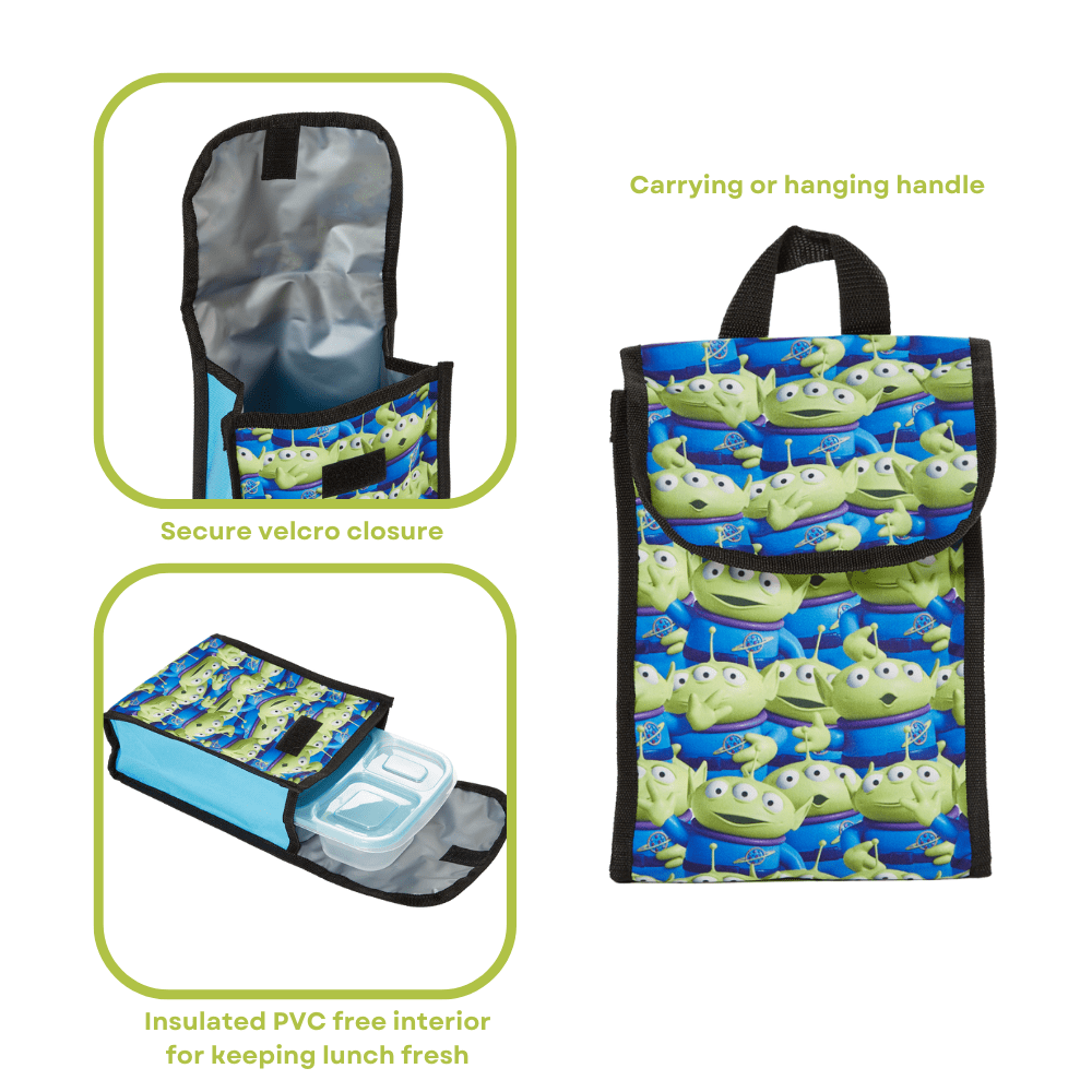 Toy Story Buzz Lightyear Kids Backpack with Lunch Bag and Water Bottle 5 Piece Set 16 inch