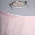 Efavormart 14ft Blush FULL SIZE 4 Layer Fluffy Tulle - Tutu Table Skirt for Party Events fits ...
