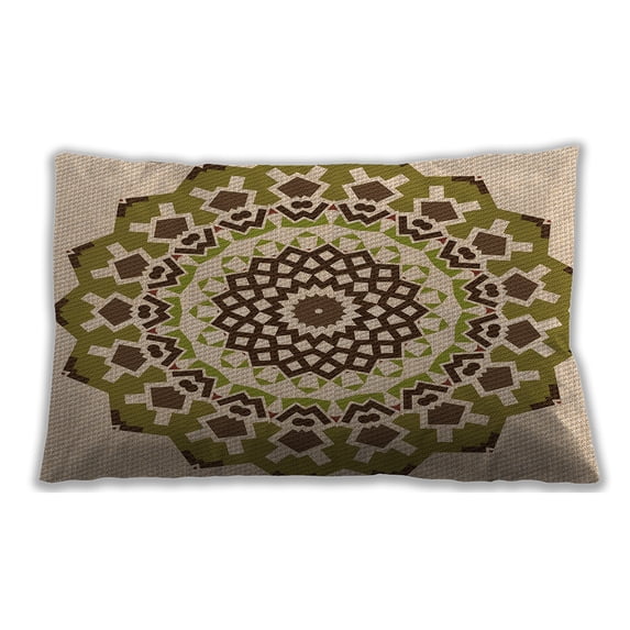 Ahgly Company Outdoor Rectangular Contemporary Lumbar Throw Pillow, 13 inch by 19 inch