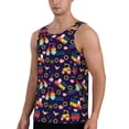 thumbnail image 2 of Lsque cute animals Pattern Mens Tank Tops Muscle Athletic Quick Dry Sleeveless Workout Fitness T Shirts Beach Tank Top, Loose-fit Sleeveless Shirt for Men-Medium, 2 of 7