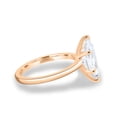 thumbnail image 5 of ESTE ORIGIN 2.00Ct Marquise Moissanite Solitaire Engagement Ring – 6-Claw Low-Set Design in 18K Rose Gold for Women, 5 of 8