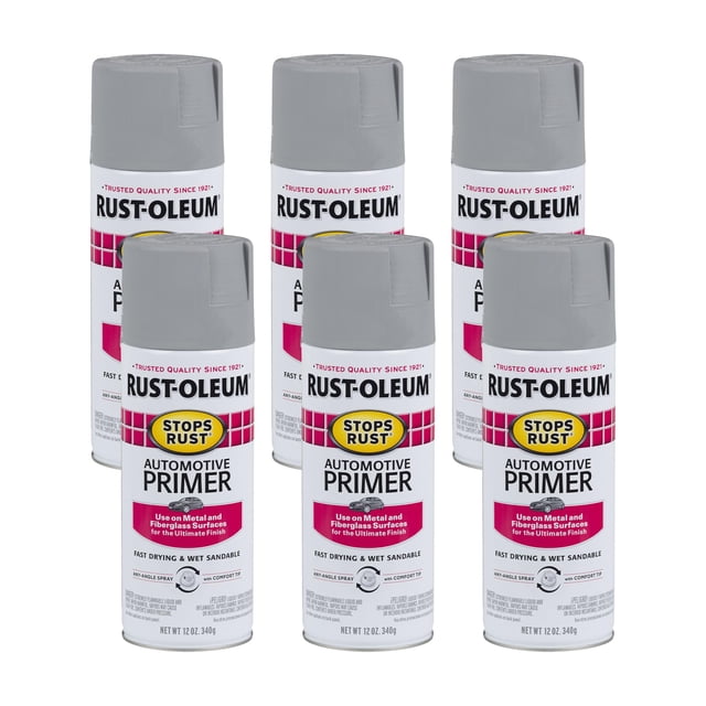 Primer spray Rust-Oleum Stops Rust Automotive, 355 ml, 6 unidades