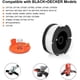 thumbnail image 2 of Bobina de repuesto para recortadora para black and decker, bobina de deshierbe AF-100 con bobina de 30' 0.065", borde GH600 GH900 con tapas de bobina RC-100-P (6 bobinas, 1 tapa, 1 resorte) Ormromra WLJ-1610, 2 of 2
