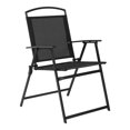 thumbnail image 2 of Mainstays Carlington 3-Piece Patio Bistro Set, Black, UV Fade-resistant Sling Fabric, 2 of 7