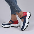 thumbnail image 3 of IUJSOY Platform Fashion Sneakers for Women 2025 T Strap Hook and Loop Casual Mary Jane Shoes, 3 of 5
