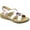 Flower 3244, variant on kozi Women Comfort Casual Wedge Sandal Slip-On Loafer OY3132 with Elasticized Band and Open Round Toe Navy Size 8