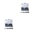 thumbnail image 4 of Transemion 125/58pcs Boxed Wire Gasket Firewall 8 Specifications Black PVC Retaining Blind Hole Wiring Cable Gasket Hardware Tool black 2Set, 4 of 6