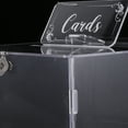 thumbnail image 2 of Wedding Card Box with Lock Acrylic Wedding Card Box Party Card Box Wedding Supplies, 2 of 10