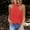 Red, variant on iOPQO Women's T-Shirts oversized t shirts for women Women's Casual Slim Zipper Hanging Neck Solid Color Sleeveless Stitching Top Red M