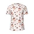 thumbnail image 5 of Wukai Boba Milk Tea Print Men's Short-Sleeved Mesh T-Shirt,Quick-Dry Short Sleeve Workout T-Shirt-Small, 5 of 8