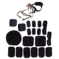thumbnail image 1 of Correa De Barbilla Para Casco Para Cascos Fast / MICH / ACH / IBH, De Suspensión H-NAPE Con Pernos Y Tornillos + Almohadillas De Protección Broncearse, 1 of 8