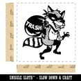 thumbnail image 2 of Raccoon Trash Bandit Thief Square Rubber Stamp Stamping Scrapbooking Crafting - Small 1.25in, 2 of 7