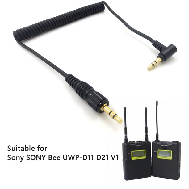 Cable De Audio Conector de audio de 3,5 mm para cable de grabación de sonido de micrófono Sony UWP D11 V1 (primavera)