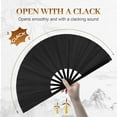 thumbnail image 2 of Boots on The Ground Fan, 2025 New Large Holographic Folding Hand Fan Line Dance Popping Fan, Clap Fans for Line Dancing Foldable Craft Holding Laser Colors Hand Fan (Color#B), 2 of 14