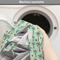 thumbnail image 6 of Island Dog Crate Cover, Coconut Palm Trees Pattern Tropic Nature Sea Beach Exotic Paradise, Easy to Use Pet Kennel Cover Small Dogs Puppies Kittens, 7 Sizes, Mint Green and Burgundy, by Ambesonne, 6 of 6