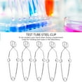 thumbnail image 1 of Pince à Tube à Essai en Acier, Pince à Tube à Essai en Acier, 5 Pcs Pince à Tube à Essai Support de Tube à Essai Laboratoire Expérience Support de Test, Pinces à Tube à Essai, 1 of 8