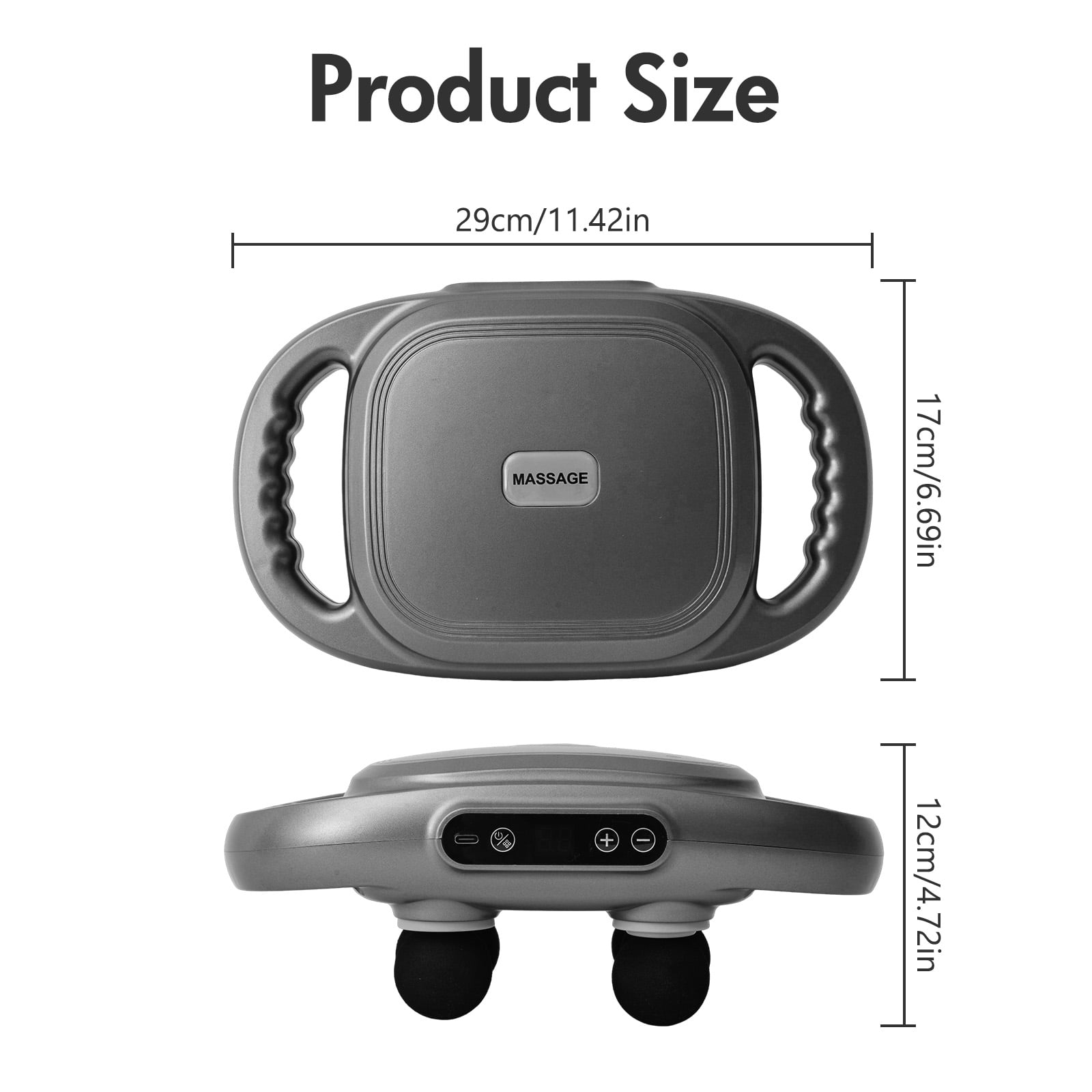 RICAN 6 Head Massage Gun, 9 speeds & 3 Sets Massage Heads for deep muscle relief on your back, legs, arms, A perfect gift for family & friends.