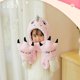 thumbnail image 4 of Gorro Bufanda Guantes Nisex Sunnimix Adorable Dinosaurio 3 En 1 Invierno Rosado, 4 of 7