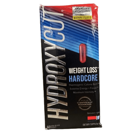 Hydroxycut Hardcore Fat Burn Weight Loss Energy Supplement 60 Count