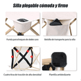 thumbnail image 4 of Kit Mesa Sillas Plegable Alumnio Para Jardín Dorado, 4 of 6