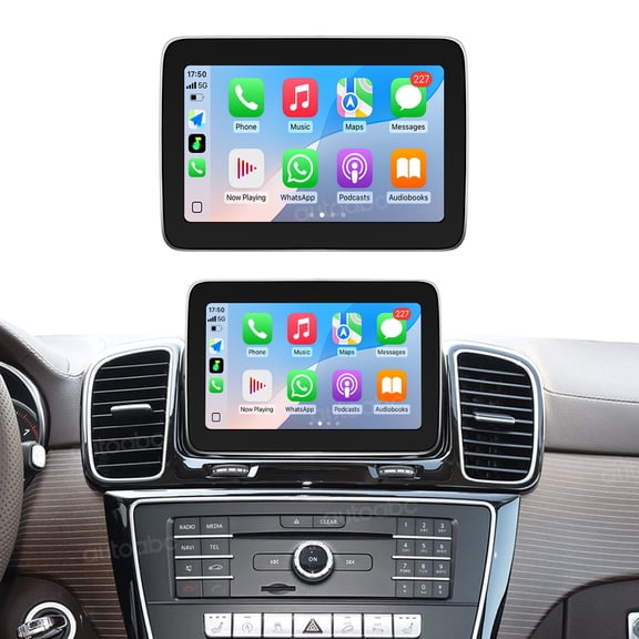 AUTOABC 8.4 Inch Linux Screen For Benz NTG5.0 System With Android Mirror Airplay Carplay Touchscreen HD Resolution 1920*720p For GLE GLS