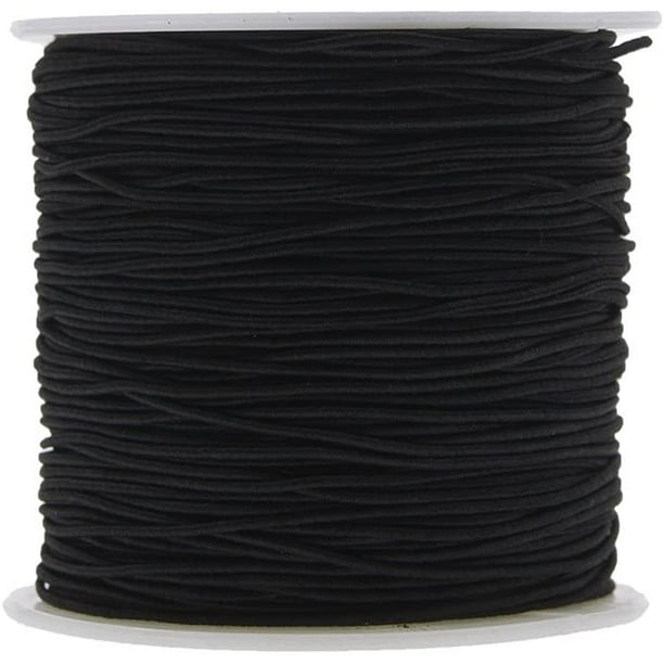 Torubia 1 Mm Elastic Cord Thread Beading String Cords, 100 Meters, White White 1mm/109 Yards