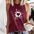 thumbnail image 2 of ZyeKqe Tank Top for Women Sleeveless Crewneck T Shirts Graphic Print Going out Tops Summer Casual Loose Basic Shirts, 2 of 5
