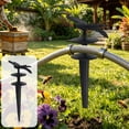 thumbnail image 1 of Black Aluminum Hose Guide Garden Stake - Rust Proof Decorative Stake for Hose Management, Plant Protection, and Kink-Free Watering, 1 of 6