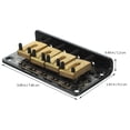 thumbnail image 2 of LITINKIMI 1 Set Electric Guitar Bridge Black Steel For Cigar Box Guitar Music Performance, 2 of 6