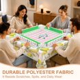 thumbnail image 3 of Tablecloth Table Cloth, Cottagecore Lemon Mahjong Tablecloth 55" x 55" Table Covers, Stain Resistance Polyester Table Cover for Kitchen Dining Holida, 3 of 6