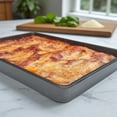 thumbnail image 4 of Mainstays 10.5 in x 15.4 in Nonstick Steel Lasagna Pan, Rectangle Baking Pan, Gray, 4 of 12