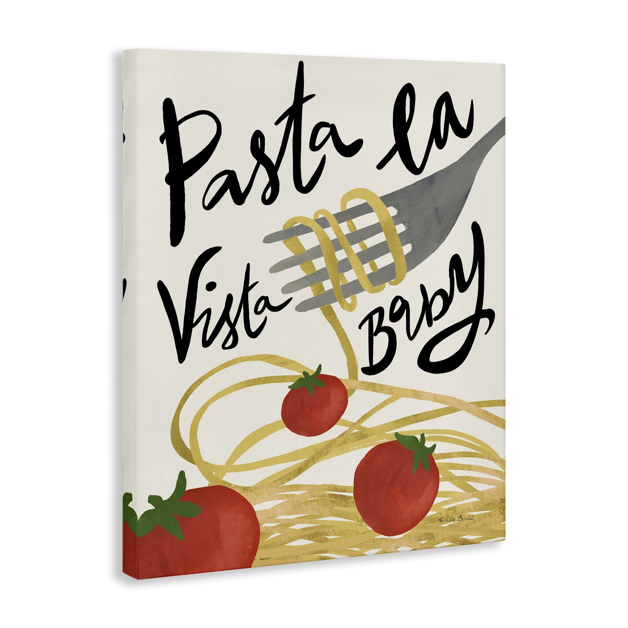 Stupell Industries Pasta La Vista Food & Beverage Painting Gallery Wrapped Canvas Art Print Wall Art, 24 x 30