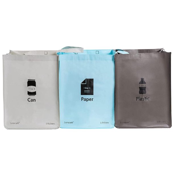 Recycling Waste Bin Bags for Kitchen Home Trash Sorting Bins Organizer