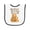 White and Black, variant on Inktastic My Great Grandma Loves Me Bears Baby Terry Cloth Bib