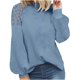 thumbnail image 1 of Moda mujer Casual cuello redondo manga larga suelta camiseta otoño blusa pulóver Tops Pompotops FGAJ10648, 1 of 1