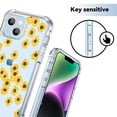 thumbnail image 2 of Sunflower Collage Clear Case for iPhone 14 Mini,Aesthetic Art Design Case for Men Women,Unique Soft Transparent TPU Bumper Case Cover, 2 of 5