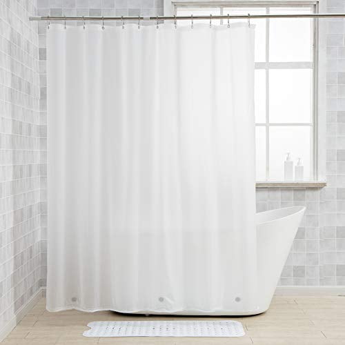 Amazerbath Lightweight Shower Curtain Liner 72x72 Inches Peva 3g With Magnets And 12 Grommet Holes Waterproof Thin Plastic Liners Frosted Com Amazerbath Lightweight Shower Curtain, Hookless Shower Curtain Liner With Magnets
