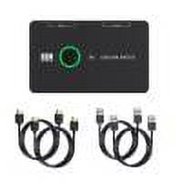 Dispositivos HD KVM Teclado Ratón Impresora KVM Hub Adaptador Equipo para compartir 2 PC
