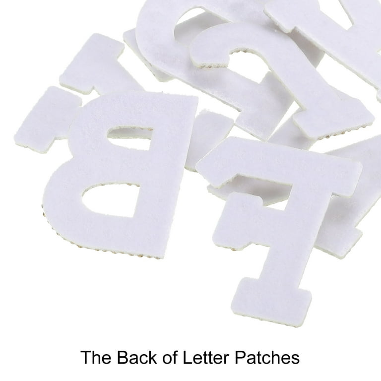 White Small Letter Patch Patches Iron on / Sew on Alphabet