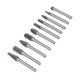 thumbnail image 2 of Brocas Rotativas De Carburo, Juego De Brocas para Lima Giratoria De 10 Piezas Juego De Brocas para Lima De Carburo De Tungsteno para Moler Metal Y Madera, 2 of 14