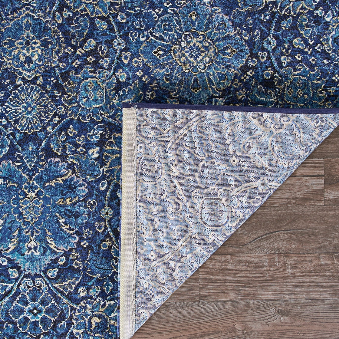 Couristan Easton Winslet Area Rug, 7'10" x 11'2", Navy-Sapphire