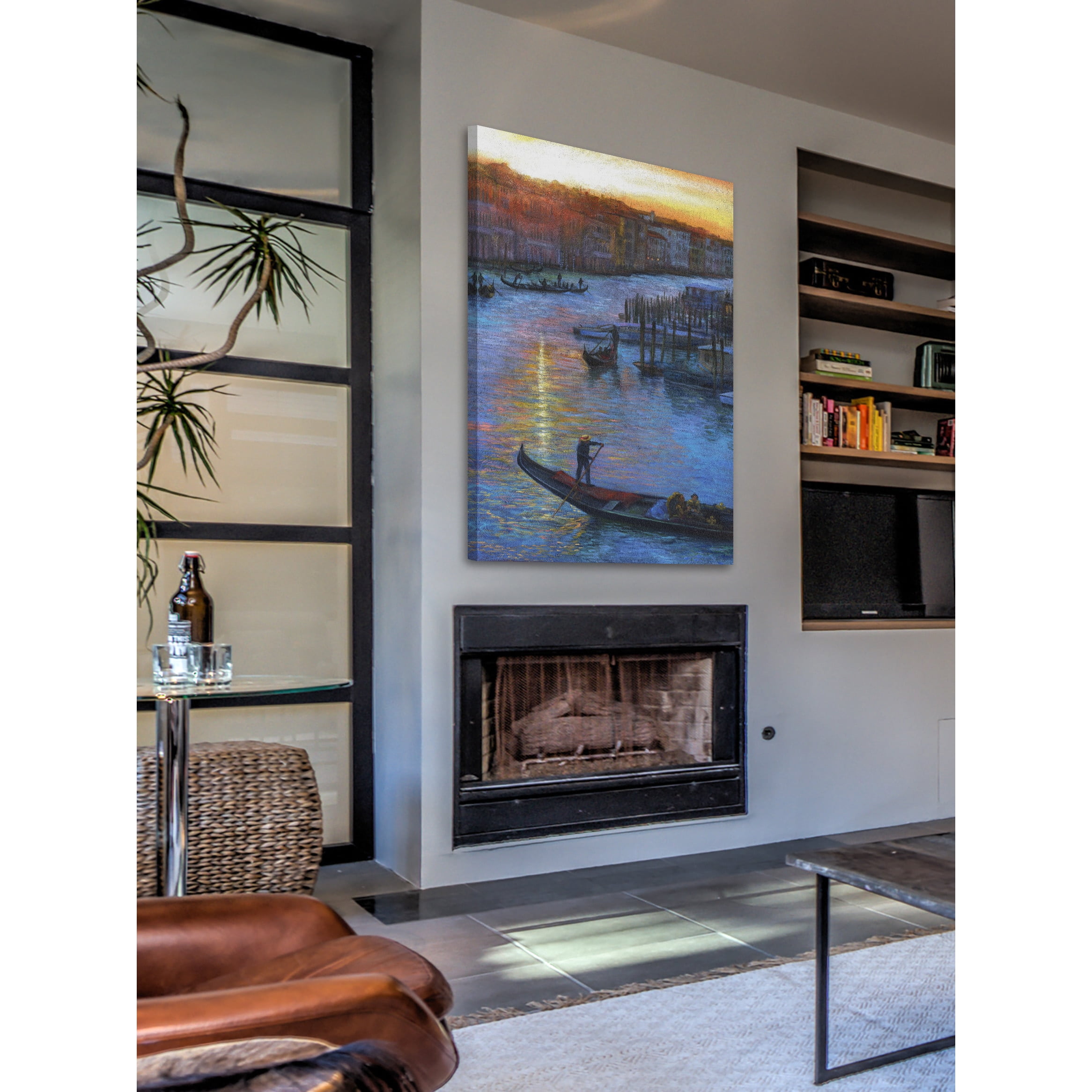 "Sunset Grand Canal" Painting Print on Wrapped Canvas