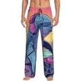 thumbnail image 2 of Lsque Hip-Hop DJ Dolphin Print Men's Pajama Pants, Lounge Pant - Comfortable Home Wear,Elastic Waistband, Stylish Design-Small, 2 of 9