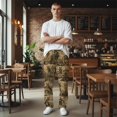 thumbnail image 5 of Men's pajama pants with vintage rustic harvest skeleton print， soft home pajama pants， casual and comfortable loose fit pajama pants， elastic waistband， the ideal gift, 5 of 10