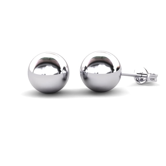 Cate & Chloe Harper Brass Round Polished 4mm Ball Dainty Stud Earrings Gift for Women