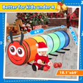 thumbnail image 3 of Tienda de campaña plegable Play Tunnel Moncoland para niños, colorida, de 6 pies, 3 of 8