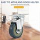 thumbnail image 3 of 4 X Heavy Duty 50x17mm Rubber Swivel Wheels Trolley Furniture Caster Brake, 3 of 5